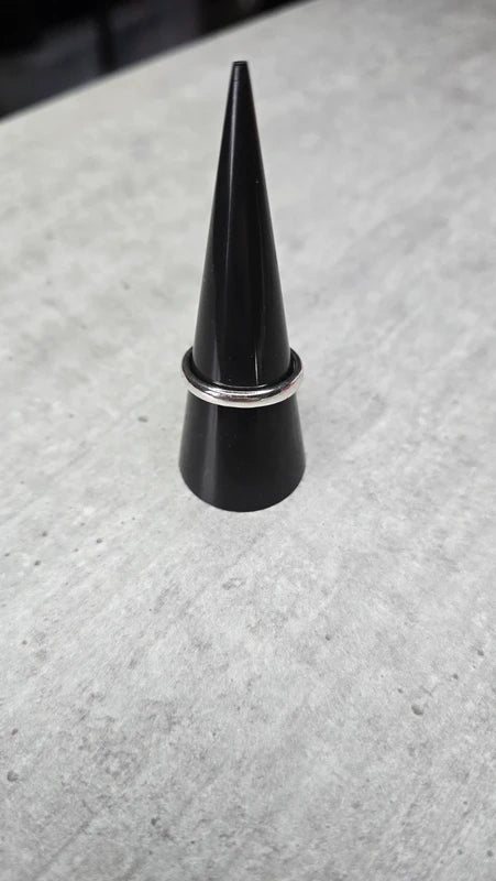 Bague anneau neuf - acier inoxydable - argenté - taille 19 mm - homme ou femme