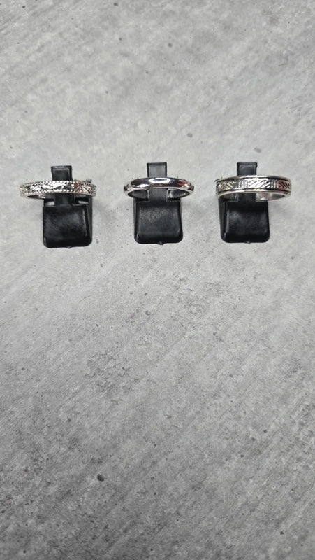 Bague anneau neuf - acier inoxydable - argenté - taille 19 mm - homme ou femme