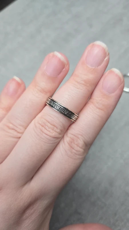 Bague anneau neuf - acier inoxydable - argenté - taille 19 mm - homme ou femme