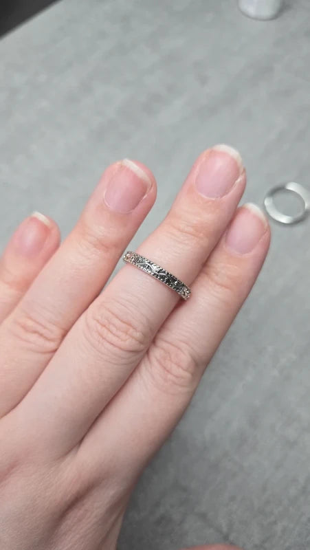 Bague anneau neuf - acier inoxydable - argenté - taille 19 mm - homme ou femme