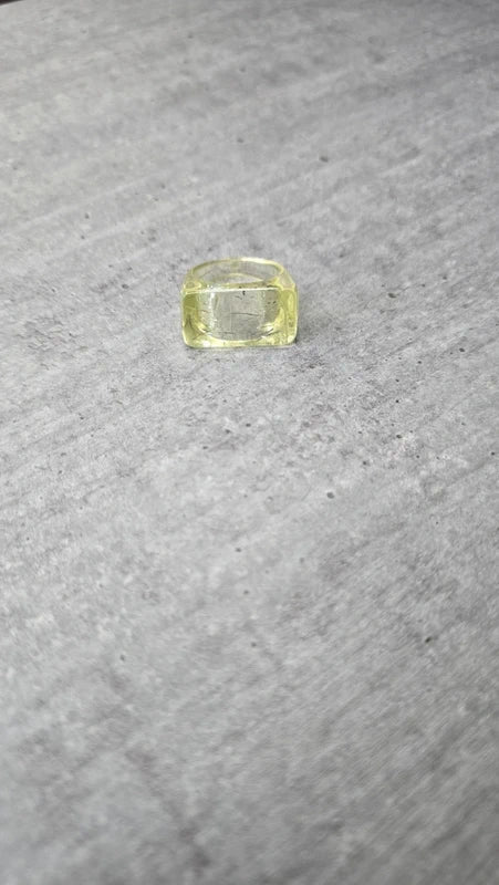 bague vintage - neuf - large bombée - carré - pop art rétro années 90 2000 - rose ou vert craquelé translucide
