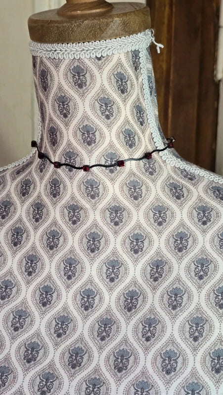 collier ras de cou vintage - neuf - noir pierres strass rouges ou argentés brillants - Y2K