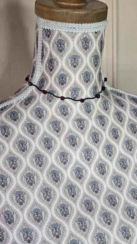 collier ras de cou vintage - neuf - noir pierres strass rouges ou argentés brillants - Y2K