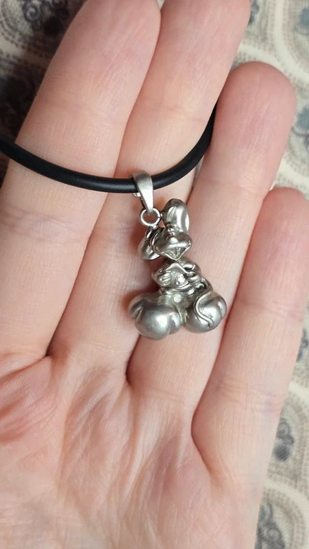 Collier vintage - années 2000 - Diddl - Y2K - acier - adultes ado enfants