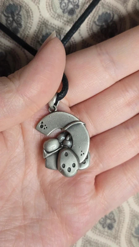 Collier vintage - neuf - années 2000 - Diddl - initial lettre C- Y2K - rare - femme homme enfant adolescent
