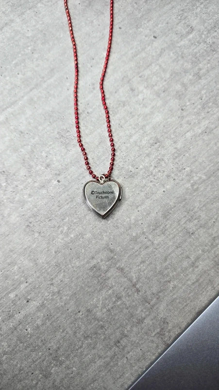 collier rare vintage - Disney Jack Skellington Sally - pendentif coeur ouvrant - officiel tim burton