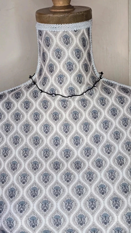 collier ras de cou vintage - neuf - noir pierres strass rouges ou argentés brillants - Y2K