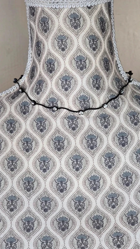 collier ras de cou vintage - neuf - noir pierres strass rouges ou argentés brillants - Y2K
