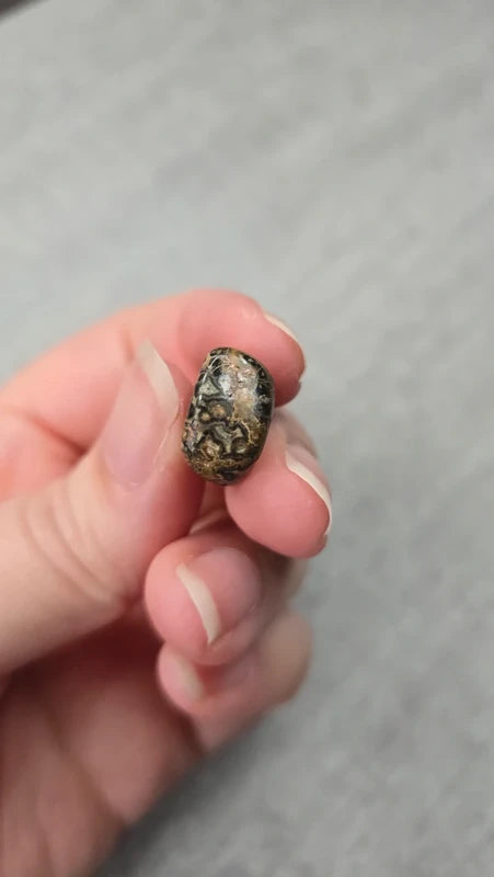 Pendentif - pierre naturelle jaspe léopard unique - protection stabilité ancrage - homme femme mixte