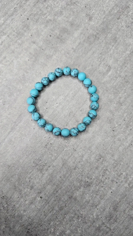 bracelet neuf sous blister - pierre naturelle howlite quartz rose framboise aventurine lapis lazuli lave turquoise
